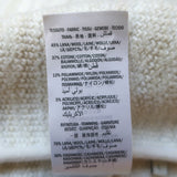 Gucci Contrast-Trimmed Tweed Short Sleeve Cardigan Cream/Black Size Large