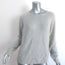 Max Mara Finnici Raglan Sweater Light Gray Cashmere-Silk Knit Size Medium