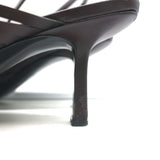 The Row Woven Leather Slingback Mules Espresso Size 40