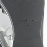 Madison Maison Woven Platform Wedge Sandals Silver Size 38 Ankle Strap Heels