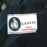 Lanvin Braided Belt Sleeveless Mini Dress Dark Teal Jersey Size Extra Small