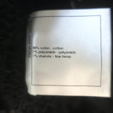 Chanel 20P Intarsia Knit Short Sleeve Long Cardigan Black Cotton-Hemp Size 40