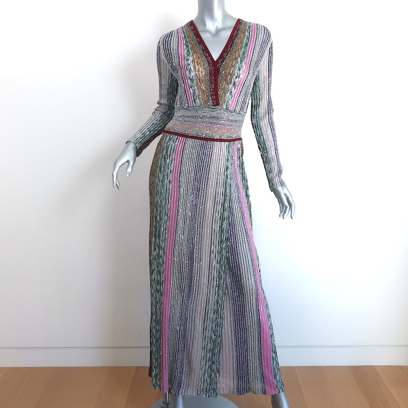 green emerald velvet dress Missoni Sequin-Embellished Striped Maxi Dress Multicolor Size 44 Celebrity Owned green emerald velvet dress Missoni Sequin-Embellished Striped Maxi Dress Multicolor Size 44 Celebrity Owned