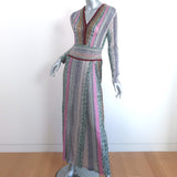 Missoni Sequin-Embellished Striped Maxi Dress Multicolor Size 44