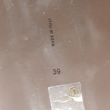 The Row Hugh Toe Ring Slide Sandals Black Grained Leather Size 39