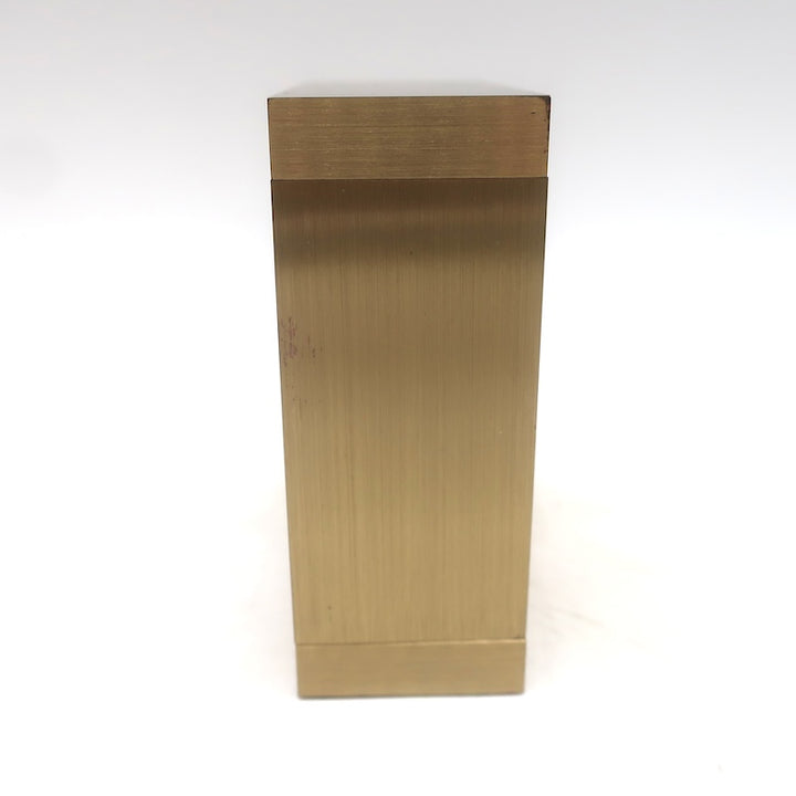 Vintage Tiffany &amp; Co. Swiss Quartz Brass Square Desk Clock