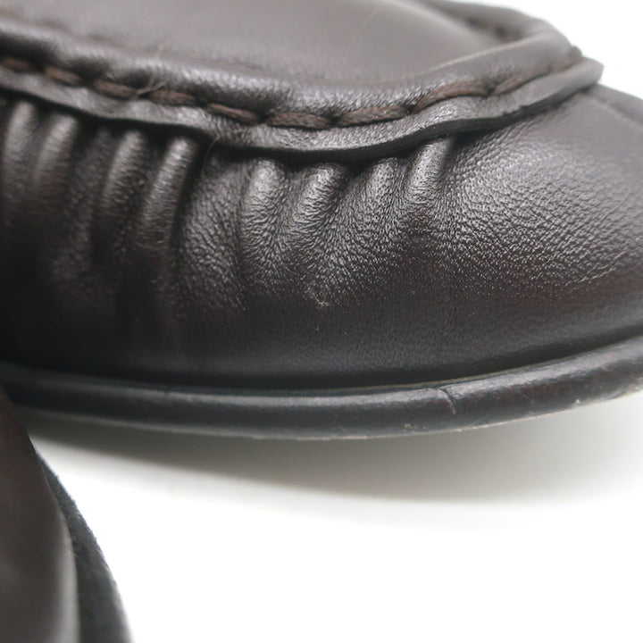 Jenni Kayne Dylan Loafers Chocolate Leather Size 39
