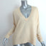 Rocky Barnes x 360 Cashmere Rylee V-Neck Sweater Light Yellow Size Small