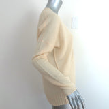 Rocky Barnes x 360 Cashmere Rylee V-Neck Sweater Light Yellow Size Small