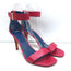 Celine Ankle Strap Sandals Fuchsia Leather Size 39 Open Toe Heels