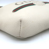 Gucci Logo Belt Bag Ivory Grained Leather Small Crossbody