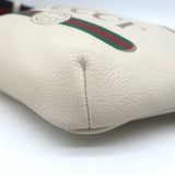 Gucci Logo Belt Bag Ivory Grained Leather Small Crossbody