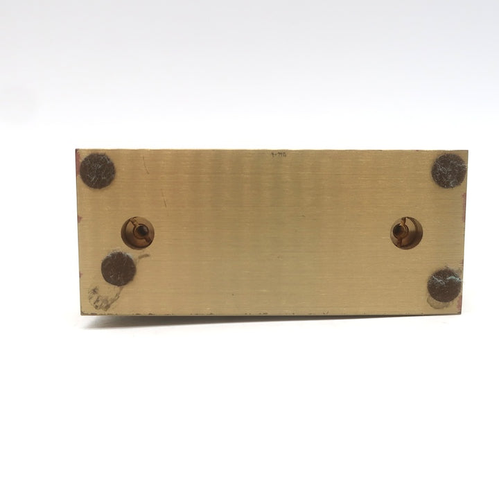 Vintage Tiffany &amp; Co. Swiss Quartz Brass Square Desk Clock