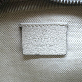Gucci Logo Belt Bag Ivory Grained Leather Small Crossbody