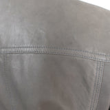 Bottega Veneta Leather Biker Jacket Gray Size 42