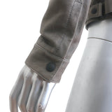Bottega Veneta Leather Biker Jacket Gray Size 42