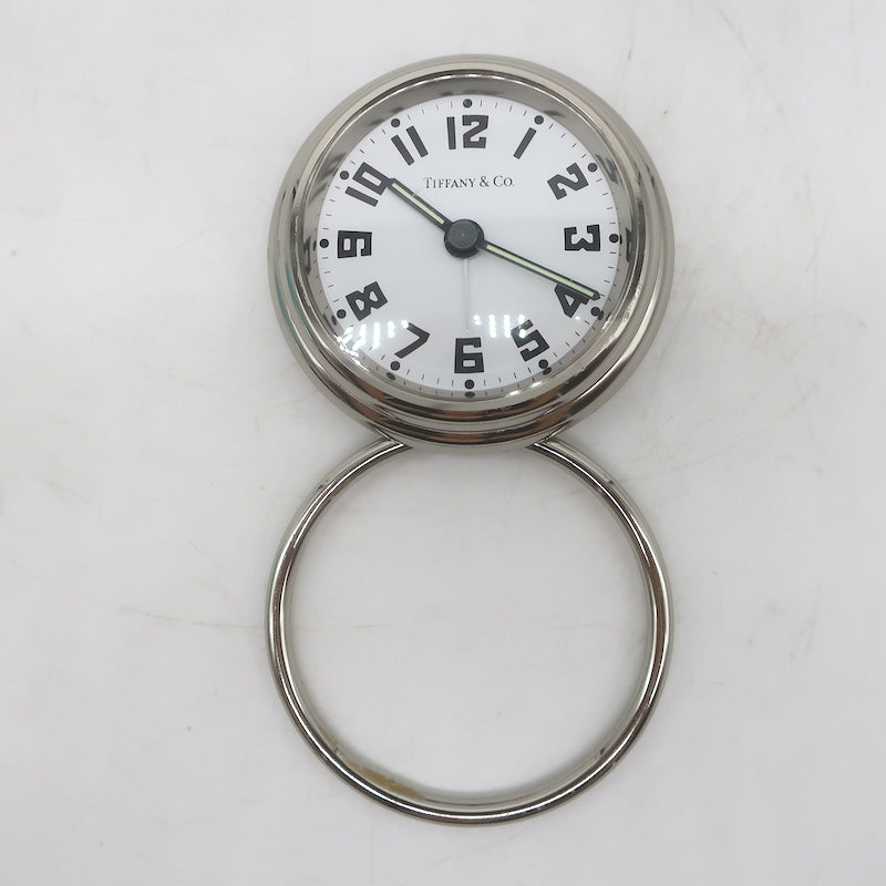 Vintage Tiffany &amp; Co. Nickel Aviator Travel Alarm Clock