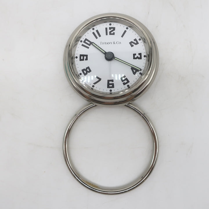 Vintage Tiffany &amp; Co. Nickel Aviator Travel Alarm Clock