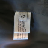 Bottega Veneta Leather Biker Jacket Gray Size 42
