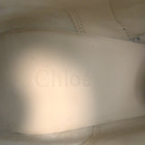 Chloe Susanna Studded Velvet Ankle Boots Navy Size 35.5 Buckle Booties NEW