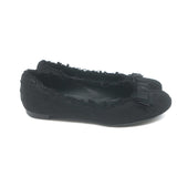 Chanel Tweed CC Bow Ballet Flats Black Size 37