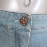 Chanel 07P Patch Pocket Flared Jeans Light Denim Size 38