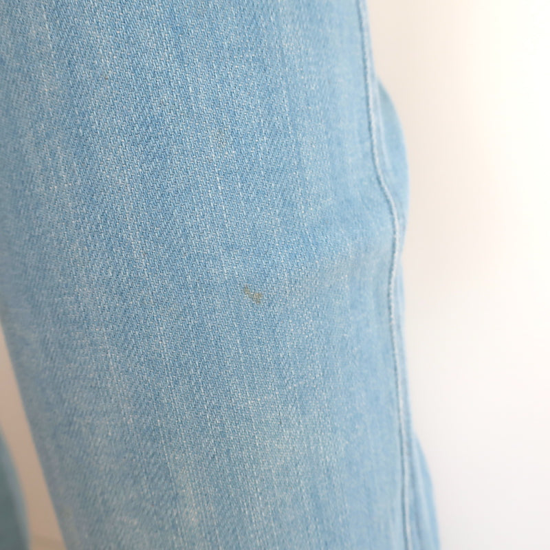 Chanel 07P Patch Pocket Flared Jeans Light Denim Size 38