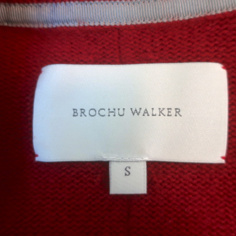 Brochu Walker The Everyday Cashmere Bright Crew Sweater Red Size Small