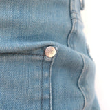 Chanel 07P Patch Pocket Flared Jeans Light Denim Size 38