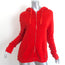 FREECITY Superfluff Lux Zip Up Hoodie Sweatshirt Red Size 3