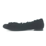 Chanel Tweed CC Bow Ballet Flats Black Size 37
