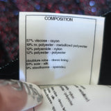 Chanel FW14 Pleated Metallic Long Sleeve Dress Fuchsia Stretch Knit Size 38