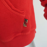 FREECITY Superfluff Lux Zip Up Hoodie Sweatshirt Red Size 3