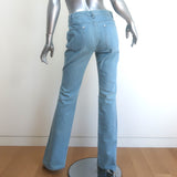 Chanel 07P Patch Pocket Flared Jeans Light Denim Size 38
