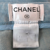 Chanel 07P Patch Pocket Flared Jeans Light Denim Size 38