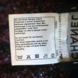 Chanel FW14 Pleated Metallic Long Sleeve Dress Fuchsia Stretch Knit Size 38