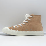 Chloe Kyle High Top Sneakers Beige Suede Size 36 NEW