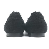 Chanel Tweed CC Bow Ballet Flats Black Size 37