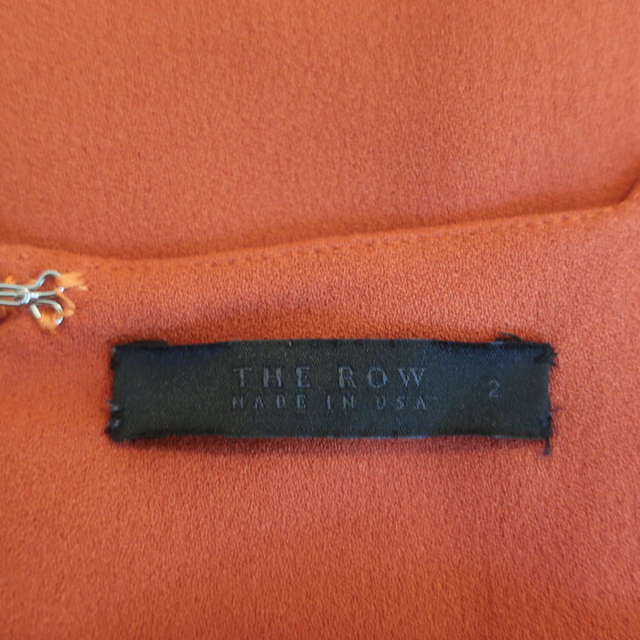 The Row Mini Tank Dress Burnt Orange Crepe Size 2
