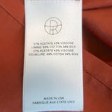 The Row Mini Tank Dress Burnt Orange Crepe Size 2