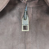 Nili Lotan Beauvais Suede Jacket Cafe Brown Size Small