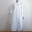 Brunello Cucinelli Monili-Trim Midi Shirtdress White Poplin Size Extra Small