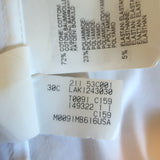 Brunello Cucinelli Monili Roll-Tab Button Down Shirt White Cotton Size Small