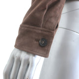 Nili Lotan Beauvais Suede Jacket Cafe Brown Size Small