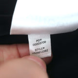 Vince Ruched Shoulder Blouse Black Stretch Silk Size Medium Short Sleeve Top