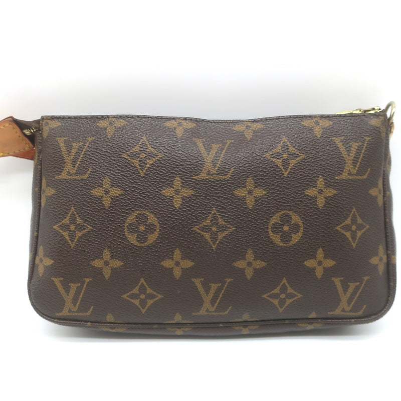 Louis Vuitton Pochette Accessoires Small Shoulder Bag Brown Monogram Canvas