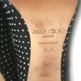 Jimmy Choo Tari Studded Ankle Boots Black Suede Size 39.5