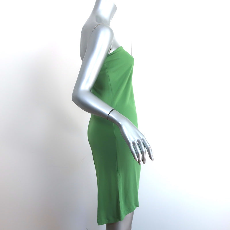 Celine Finition Main Crystal-Embellished One Shoulder Dress Green Jers Celebrity Owned Celine Finition Main Crystal-Embellished One Shoulder Dress Green Jers Celebrity Owned