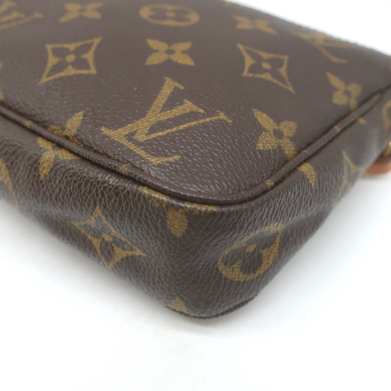 Louis Vuitton Pochette Accessoires Small Shoulder Bag Brown Monogram Canvas