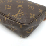 Louis Vuitton Pochette Accessoires Small Shoulder Bag Brown Monogram Canvas